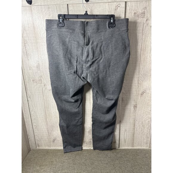 Womens Time And Tru XL (16-18) Gray Stretch Legging Pants Zipper - Picture 2 of 6